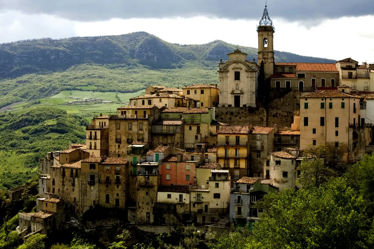 stad i vinregionen abruzzo i Italien