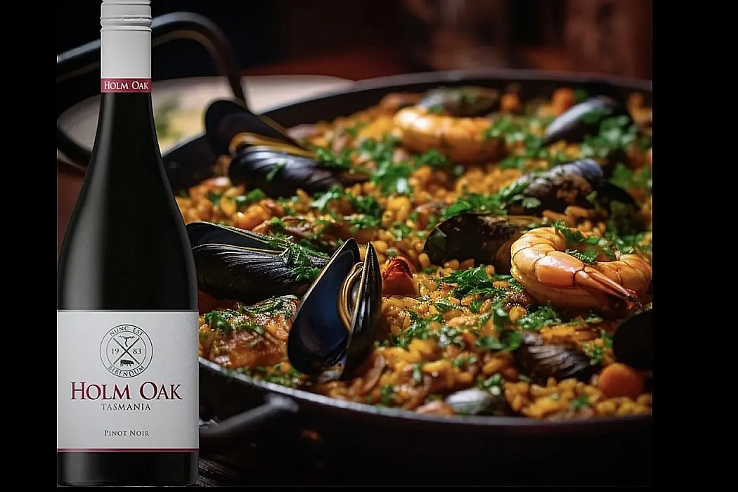 Pinot Noir från Tasmanien med skaldjur 10 Pinot Noir omslag